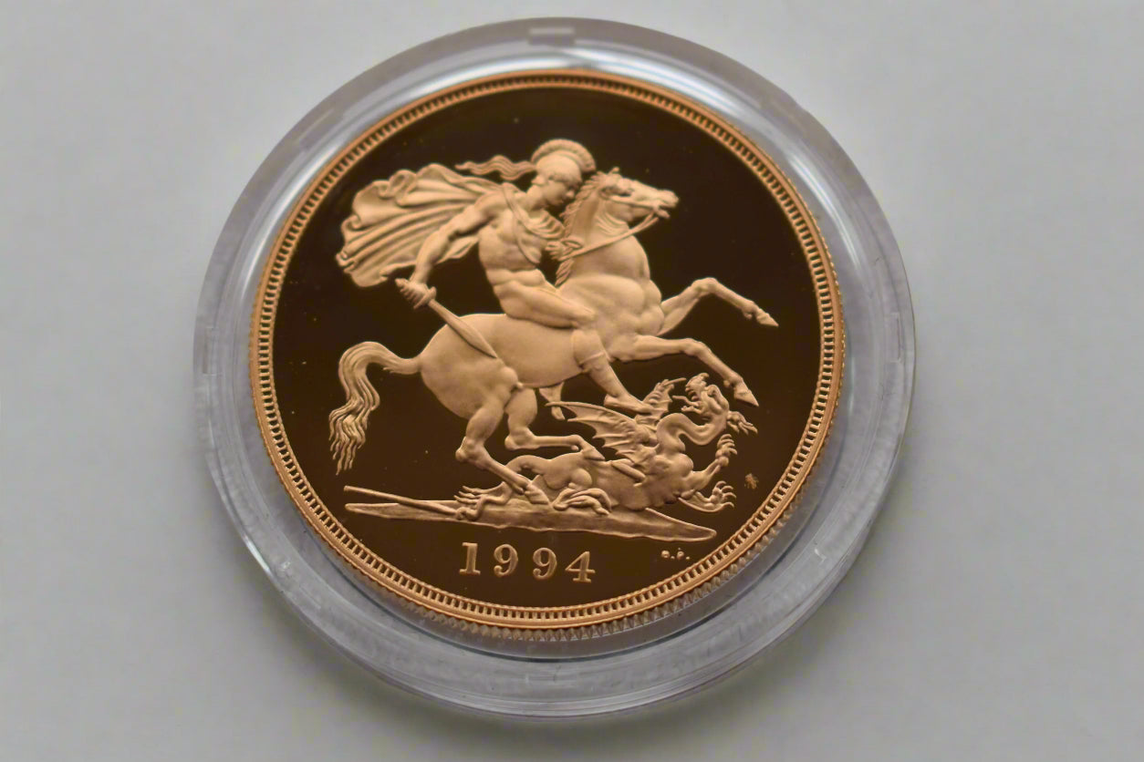 1994 RM George & Dragon Gold Proof 4 Coin Sovereign Set