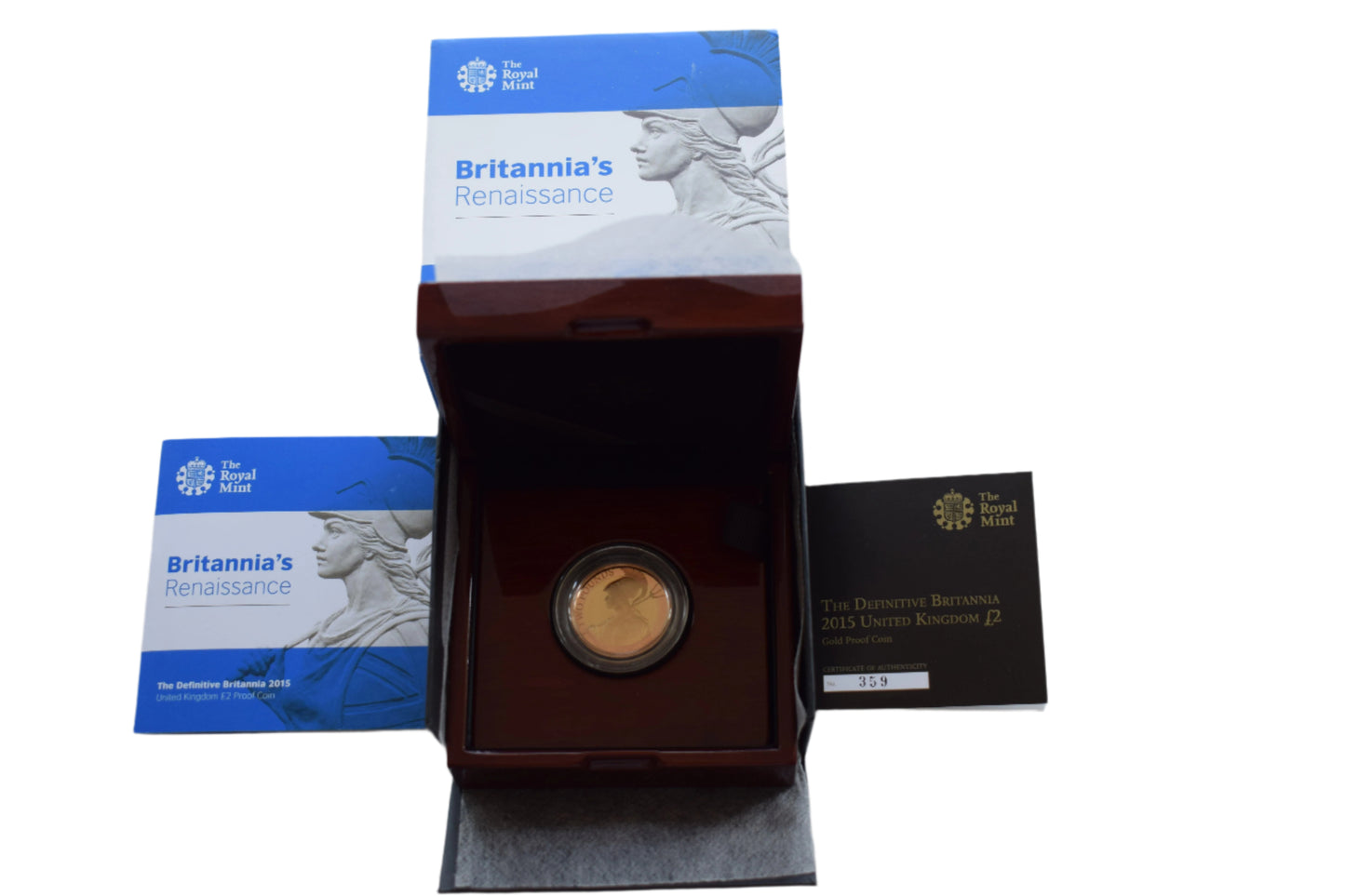 2015 Royal Mint Britannia Definitive £2 Gold Proof Coin