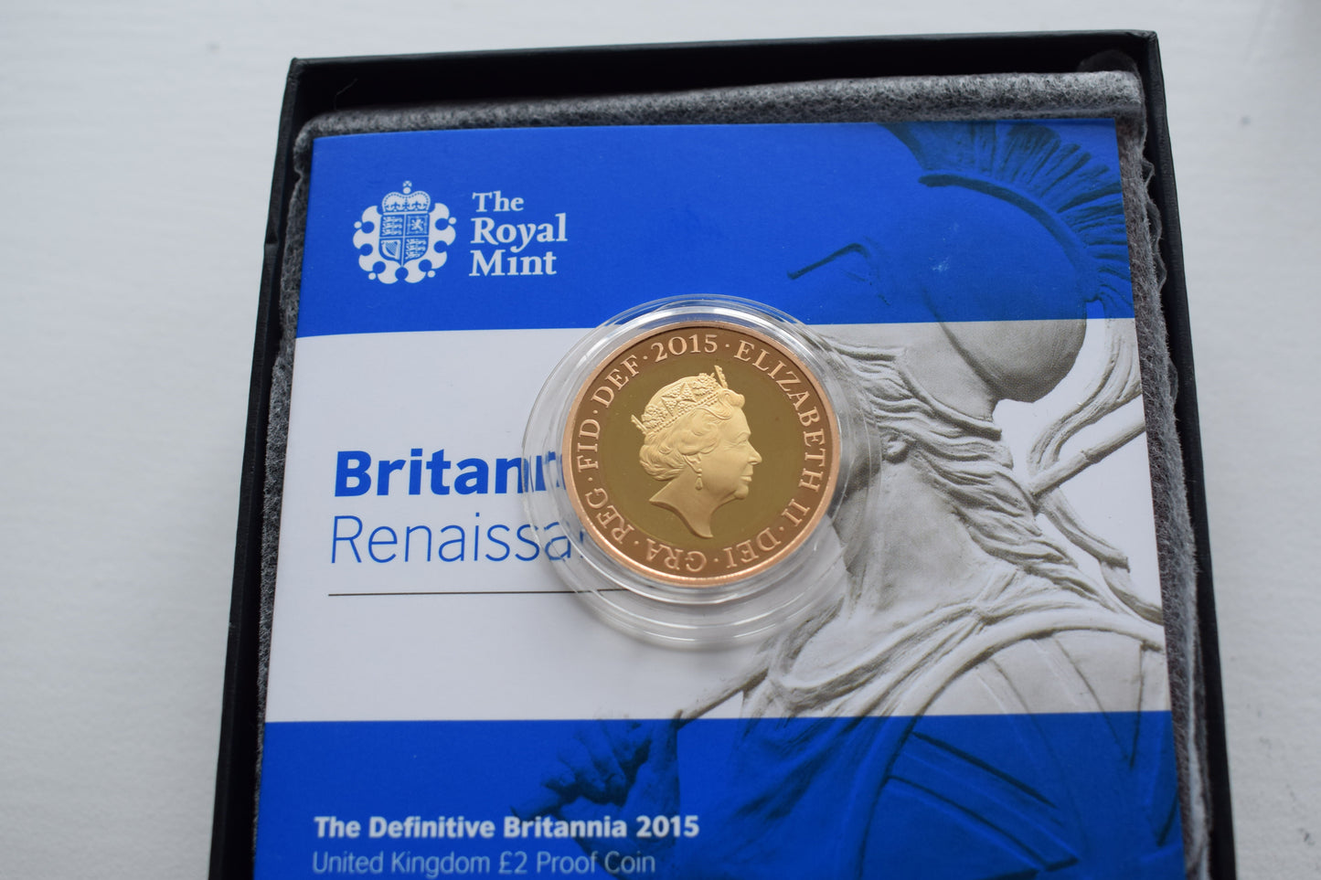 2015 Royal Mint Britannia Definitive £2 Gold Proof Coin