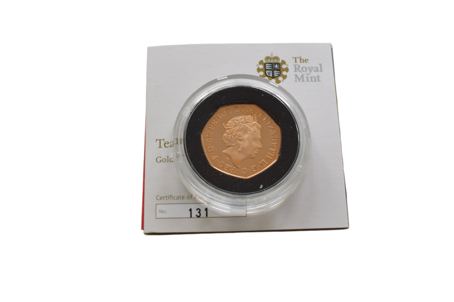 2016 Royal Mint Team GB Olympics 15.50 g Gold Proof 50p Coin