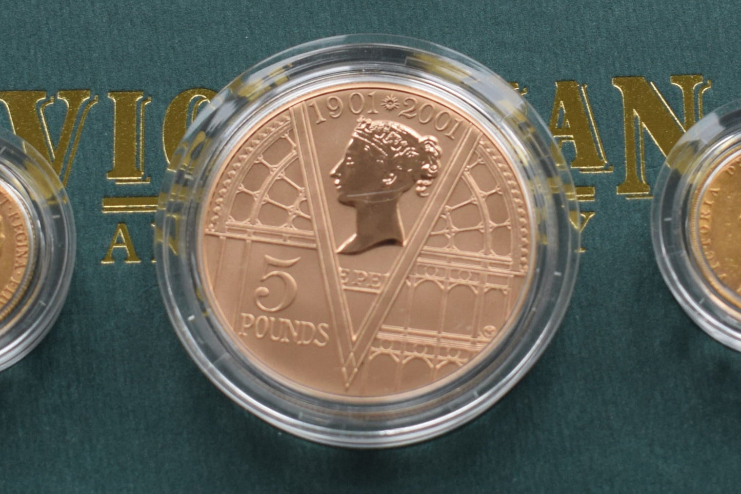 2001 Victorian Anniversary 71.90 g £5 Gold Proof 5 Coin Sov Set