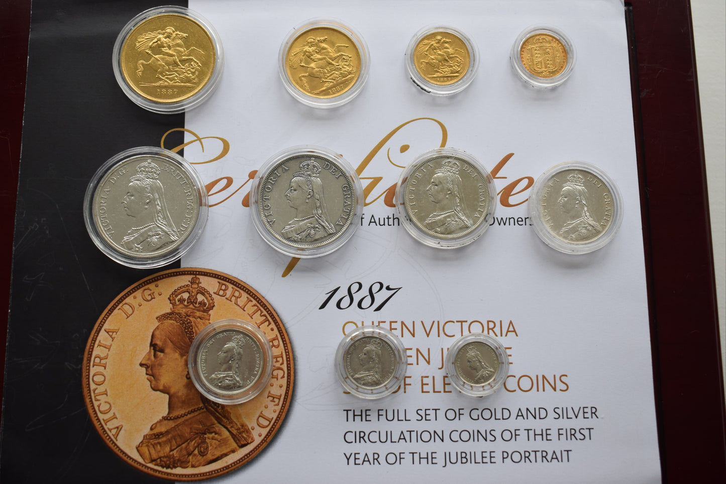 1887 VICTORIA Eleven Coin Specimen Set