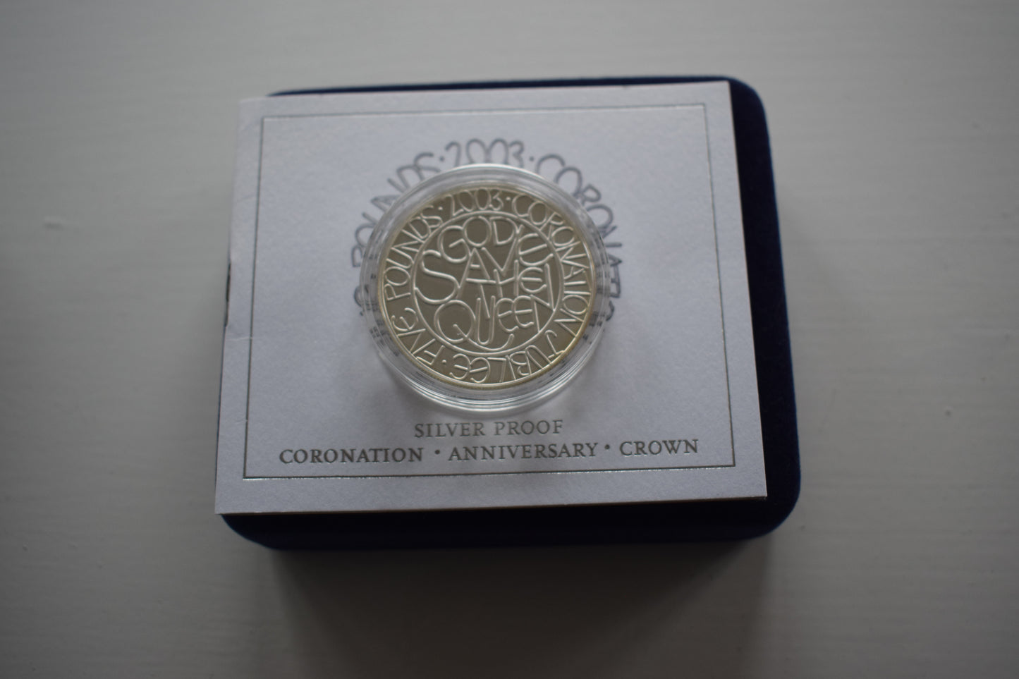2003 Royal Mint Coronation Jubilee £5 Silver Proof Coin