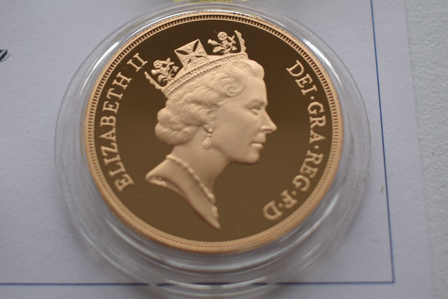 1997 Royal Mint George & Dragon Gold Proof 4 Coin Sovereign Set