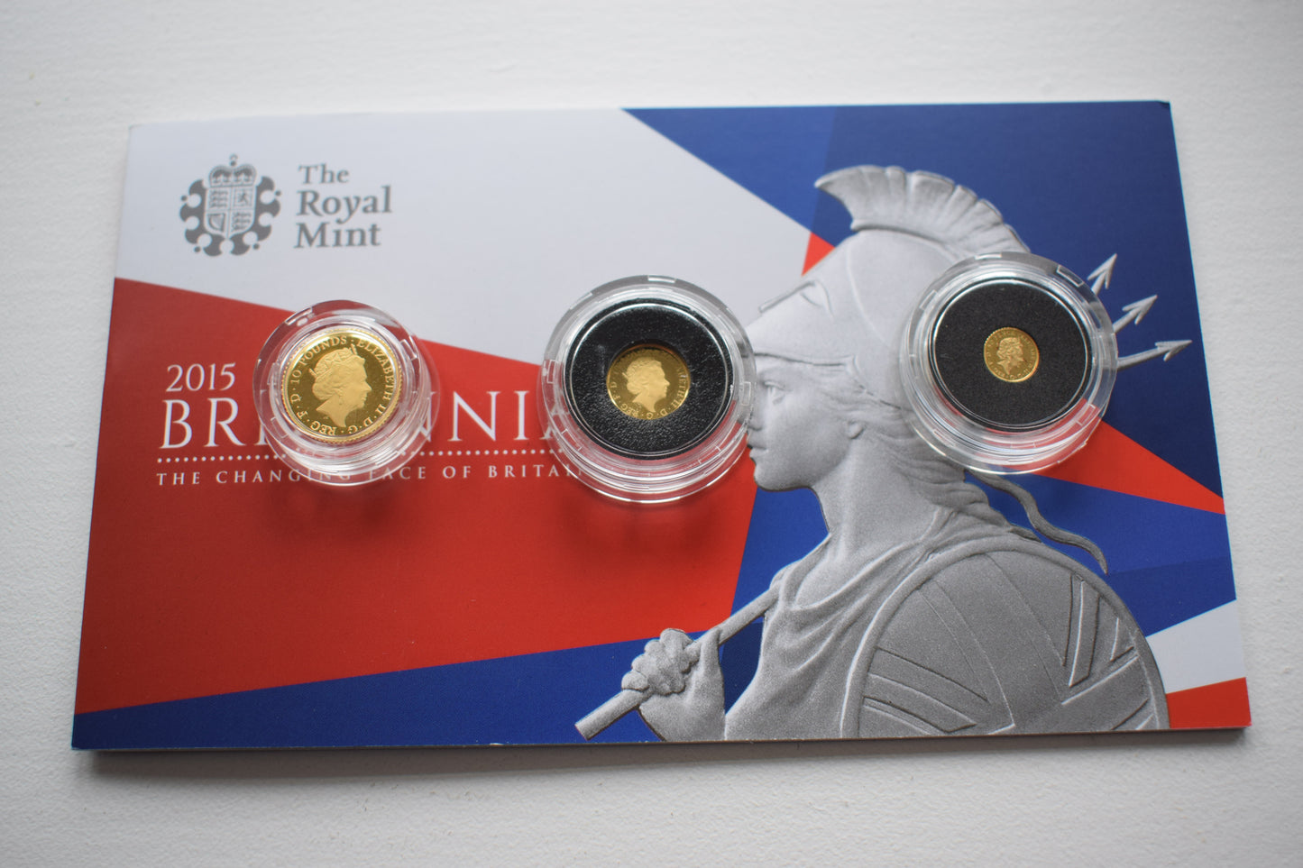 2015 Royal Mint Britannia Gold Proof 3 Coin Small Set