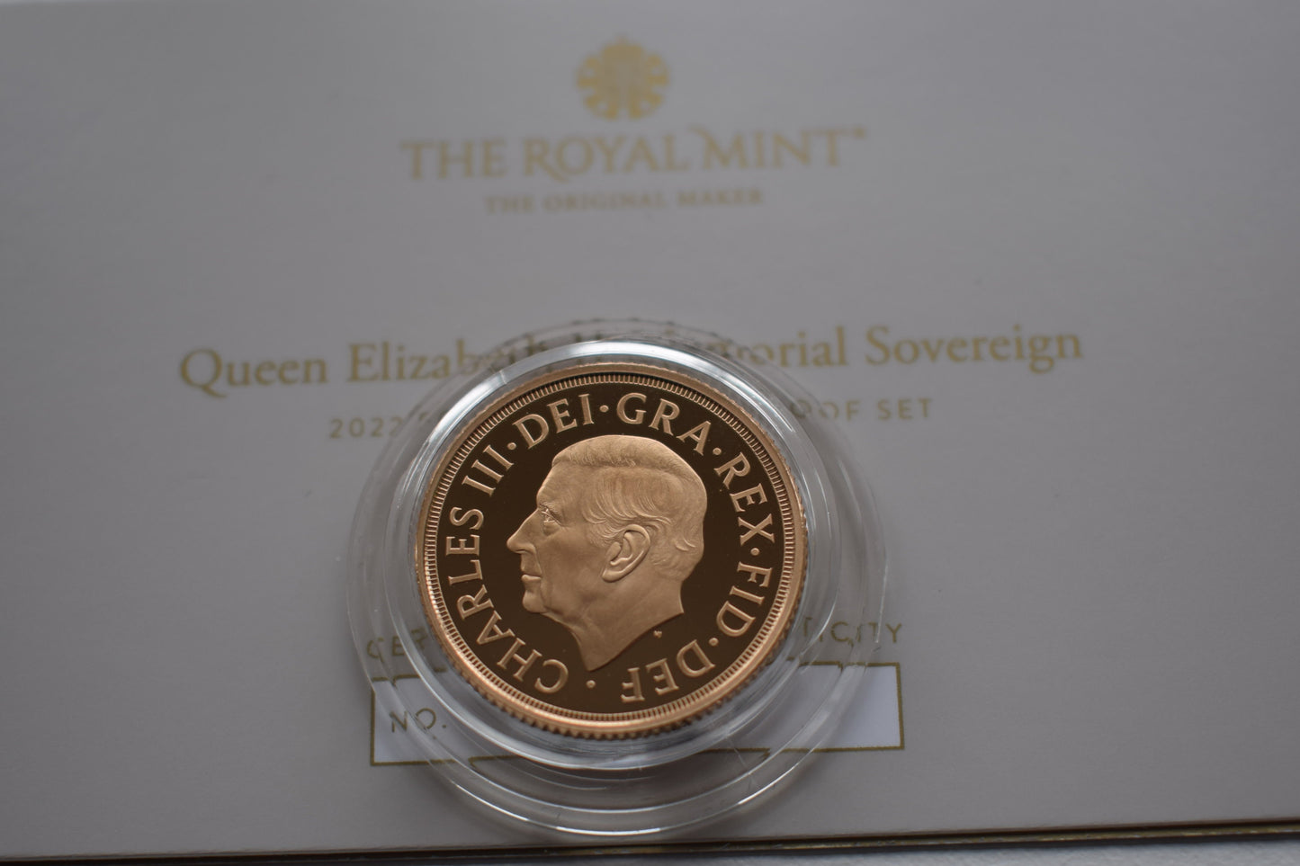 2022 Royal Mint QE II Memorial Gold Proof 4 Coin Sovereign Set
