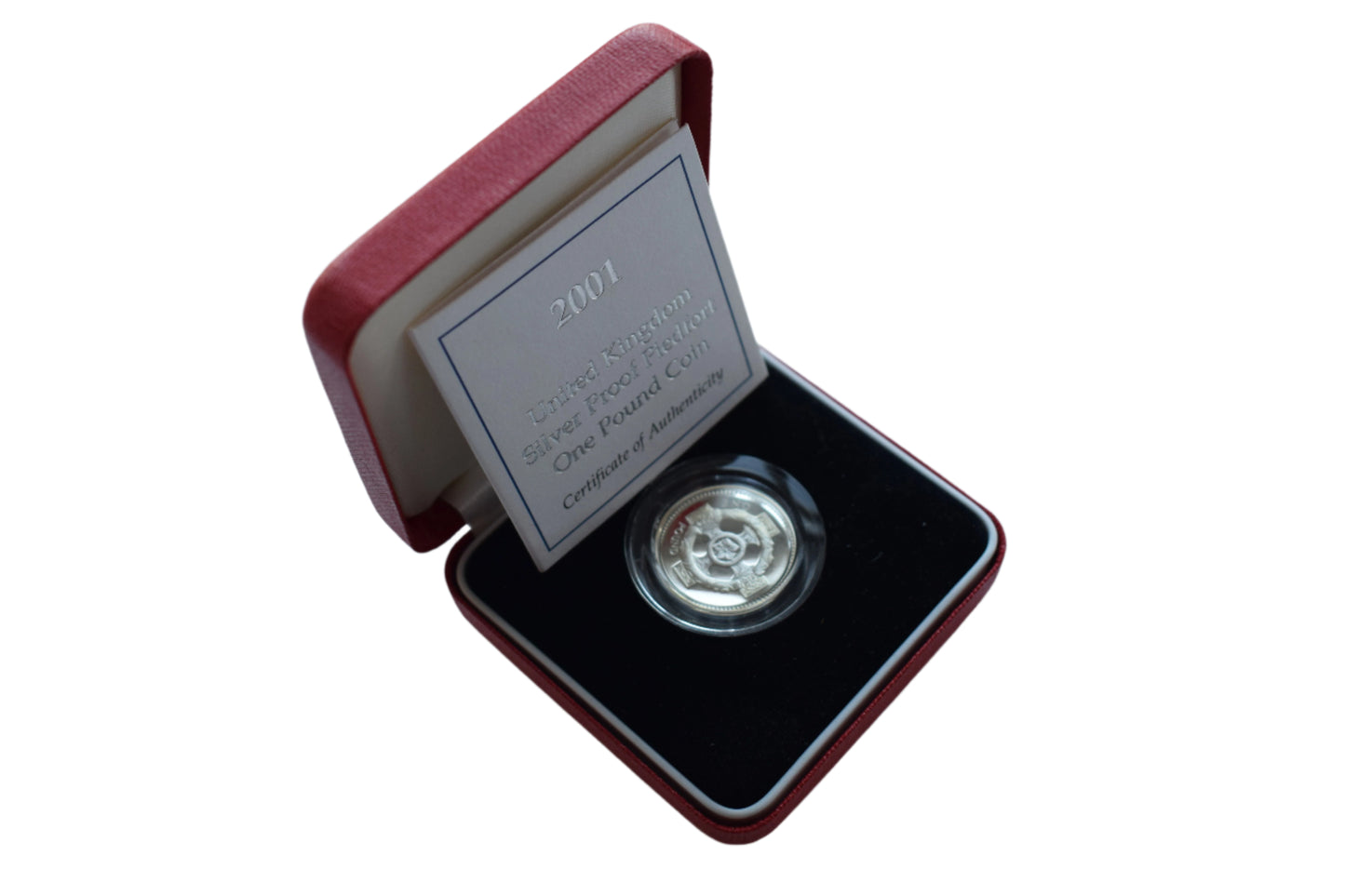 2001 Irish Style Cross Silver Proof Piedfort £1 Coin
