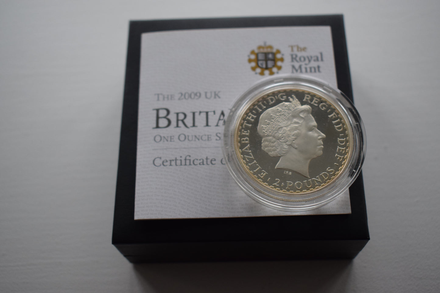 2009 Royal Mint QE II Britannia £2 Silver Proof 1 Oz Coin