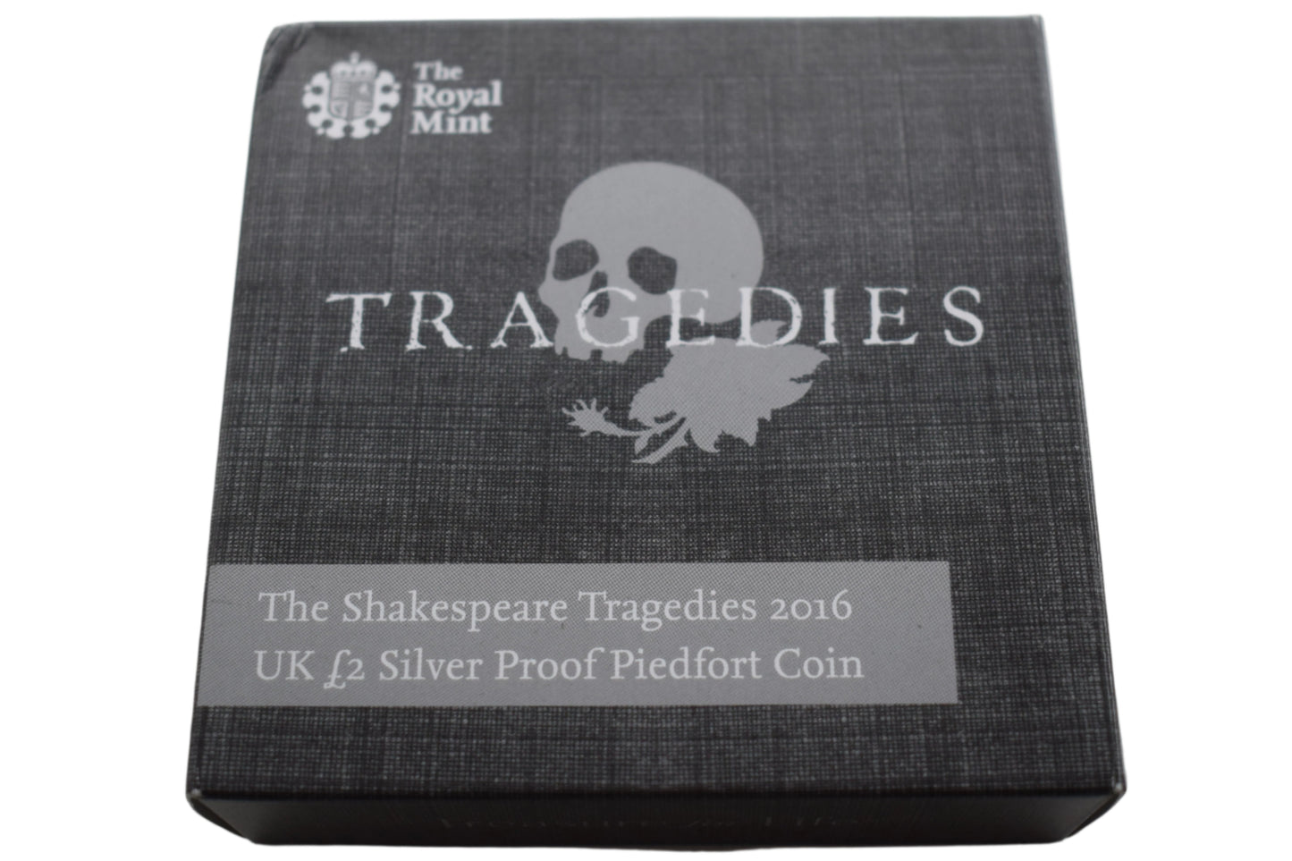 2016 Royal Mint Shakespeare Tragedies Silver Proof Piedfort £2 Coin