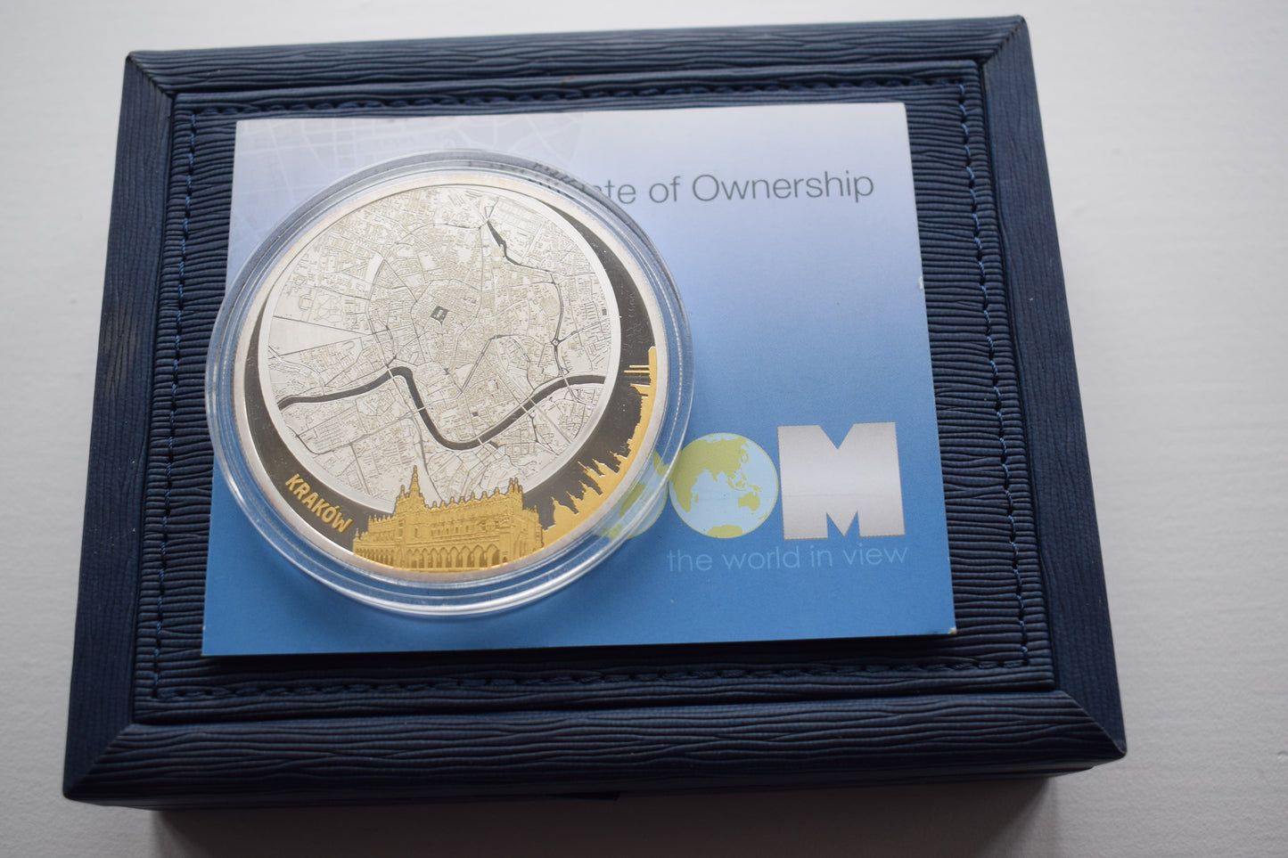 2012 Fiji Krakow Guilded $5 Silver Proof Coin