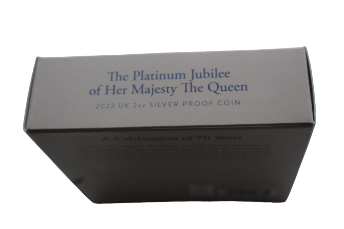 2022 Royal Mint QE II Platinum Jubilee 2 Oz Silver Proof Coin