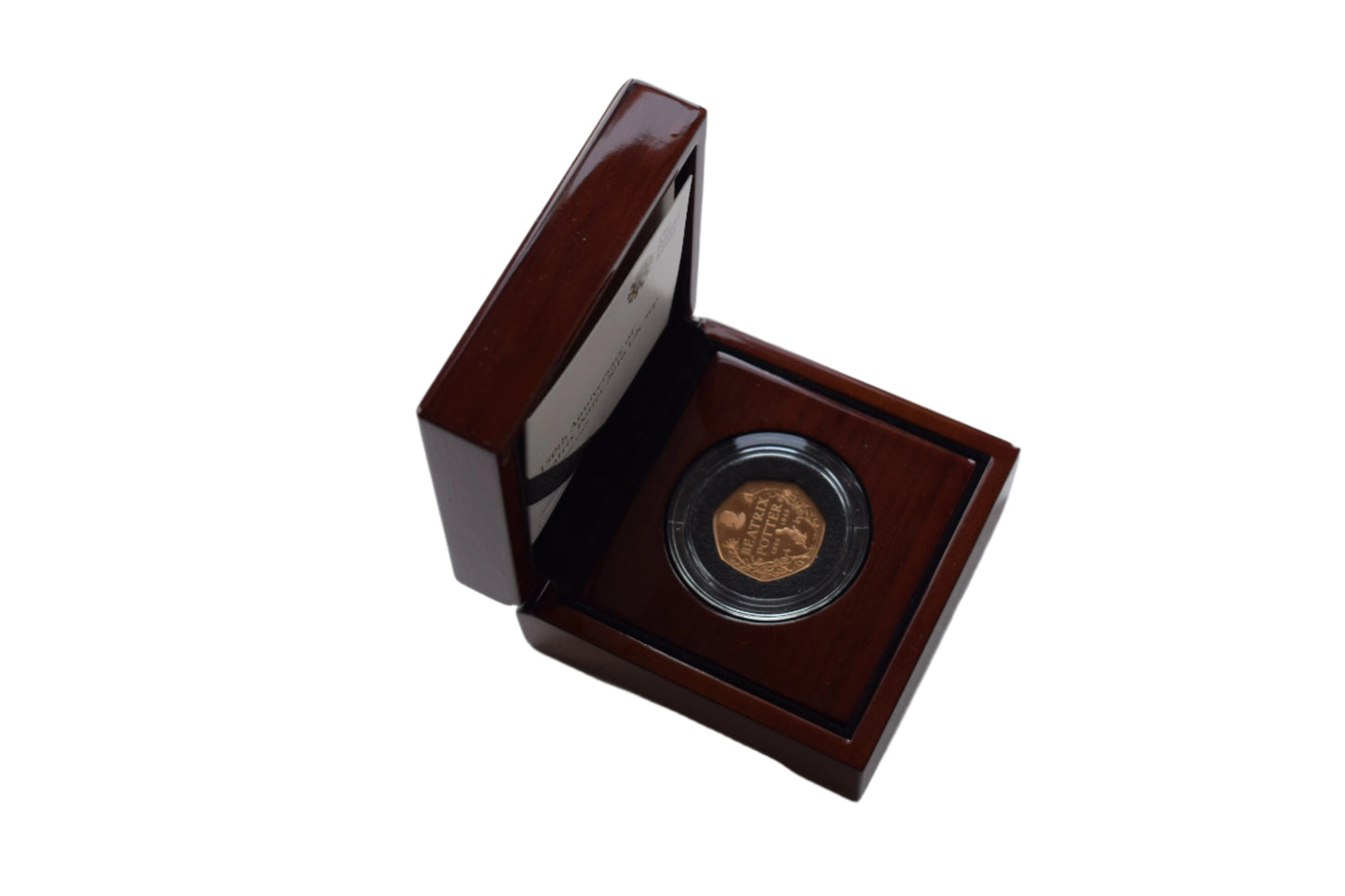 2016 Royal Mint 150 Years Beatrix Potter 15.50 g Gold Proof 50p Coin