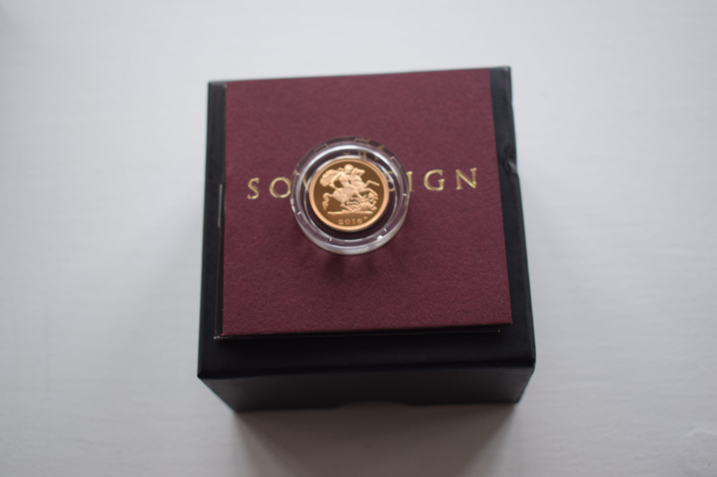 2016 RM QE II JAMES BUTLER Gold Proof Half Sovereign