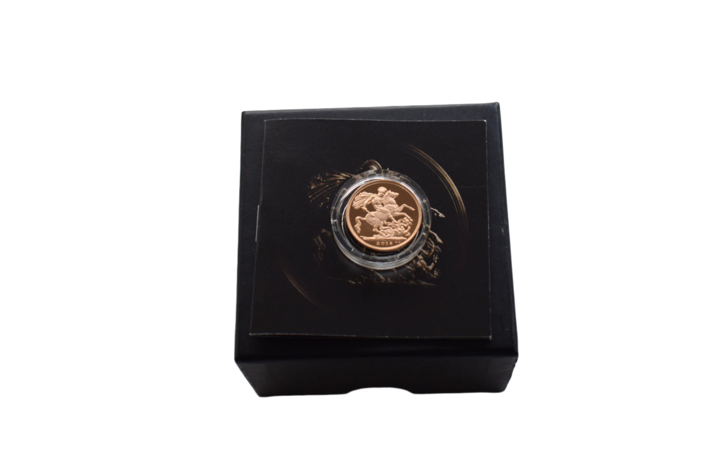 2014 RM QE II George & Dragon Gold Proof Half Sovereign