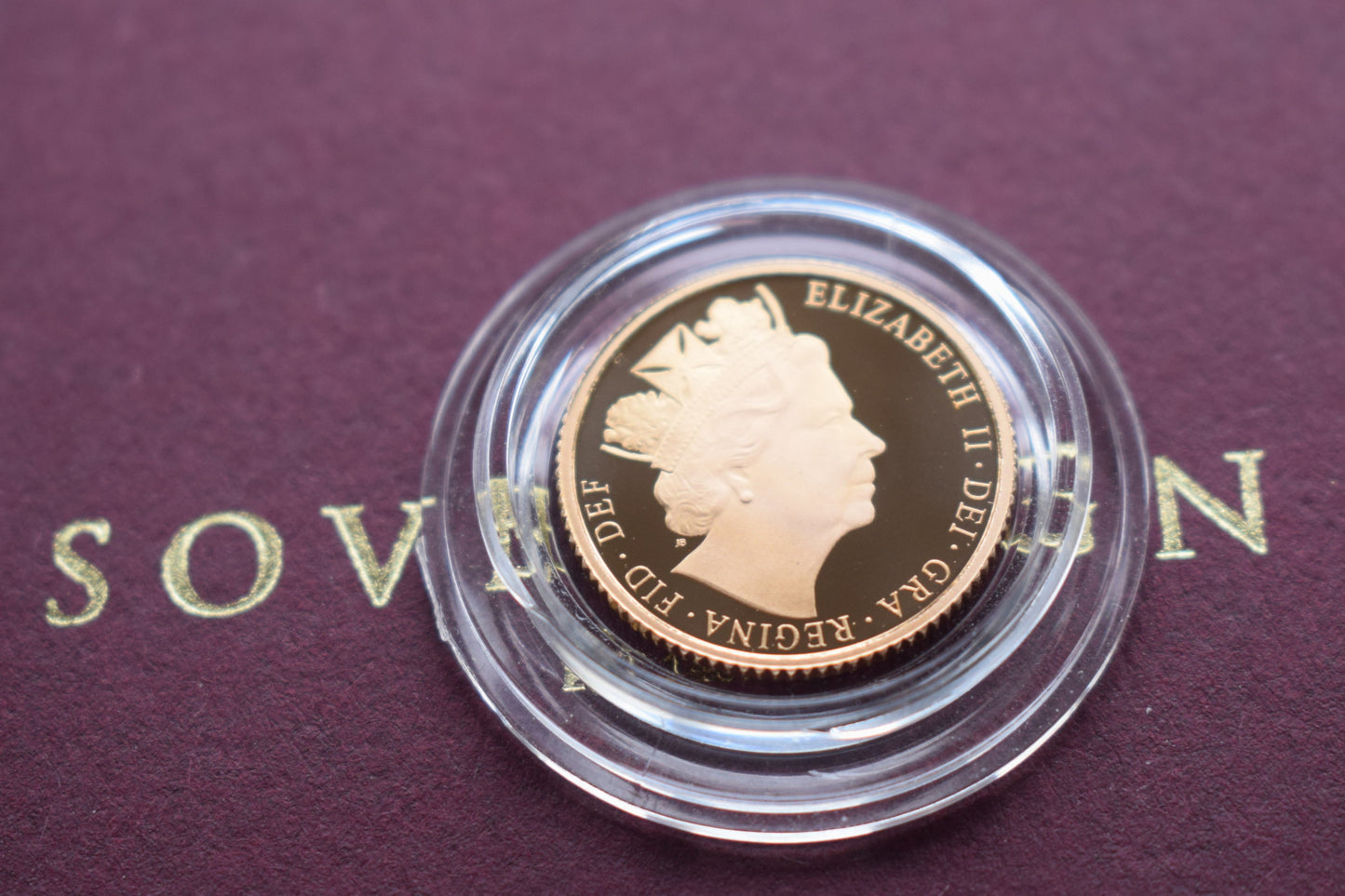 2016 RM QE II JAMES BUTLER Gold Proof Half Sovereign No COA