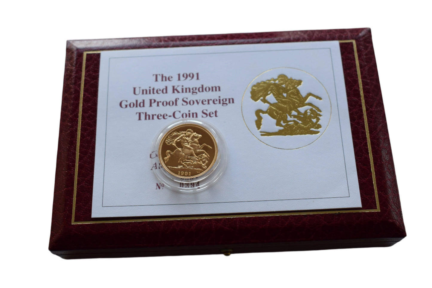 1991 Gold Proof 3 Coin Sovereign Set