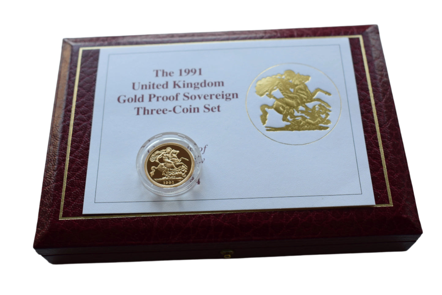 1991 Gold Proof 3 Coin Sovereign Set