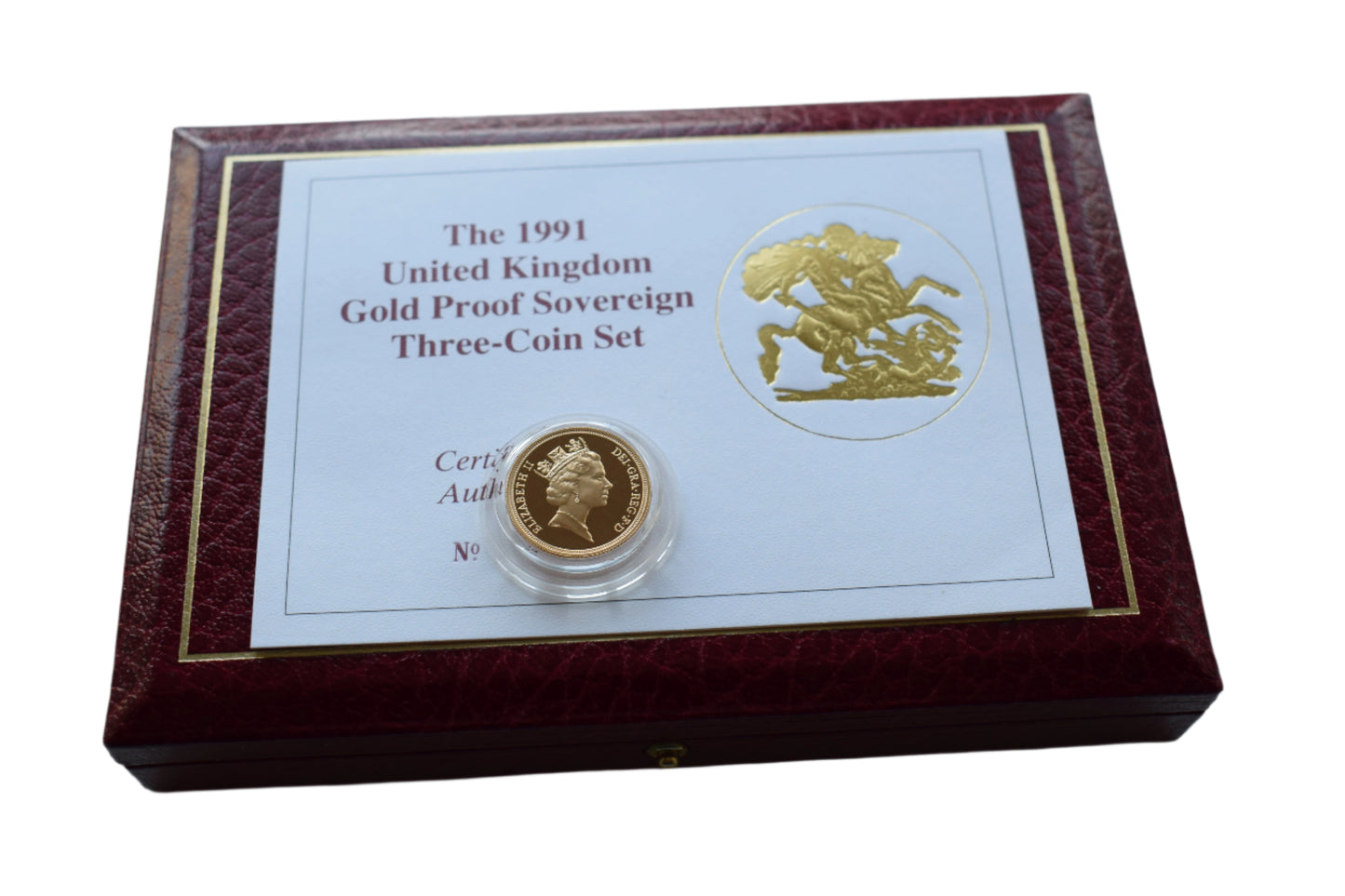 1991 Gold Proof 3 Coin Sovereign Set