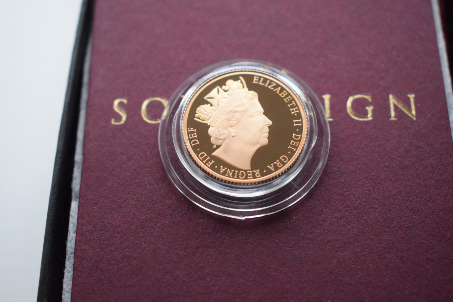 2016 RM QE II JAMES BUTLER Gold Proof Half Sovereign