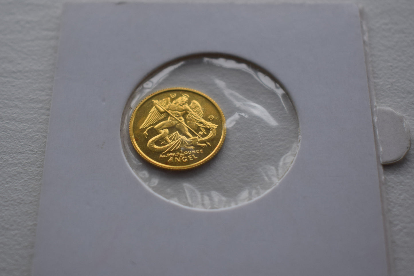 1997 Isle of Man 1/20 Oz Angel Gold Proof Coin