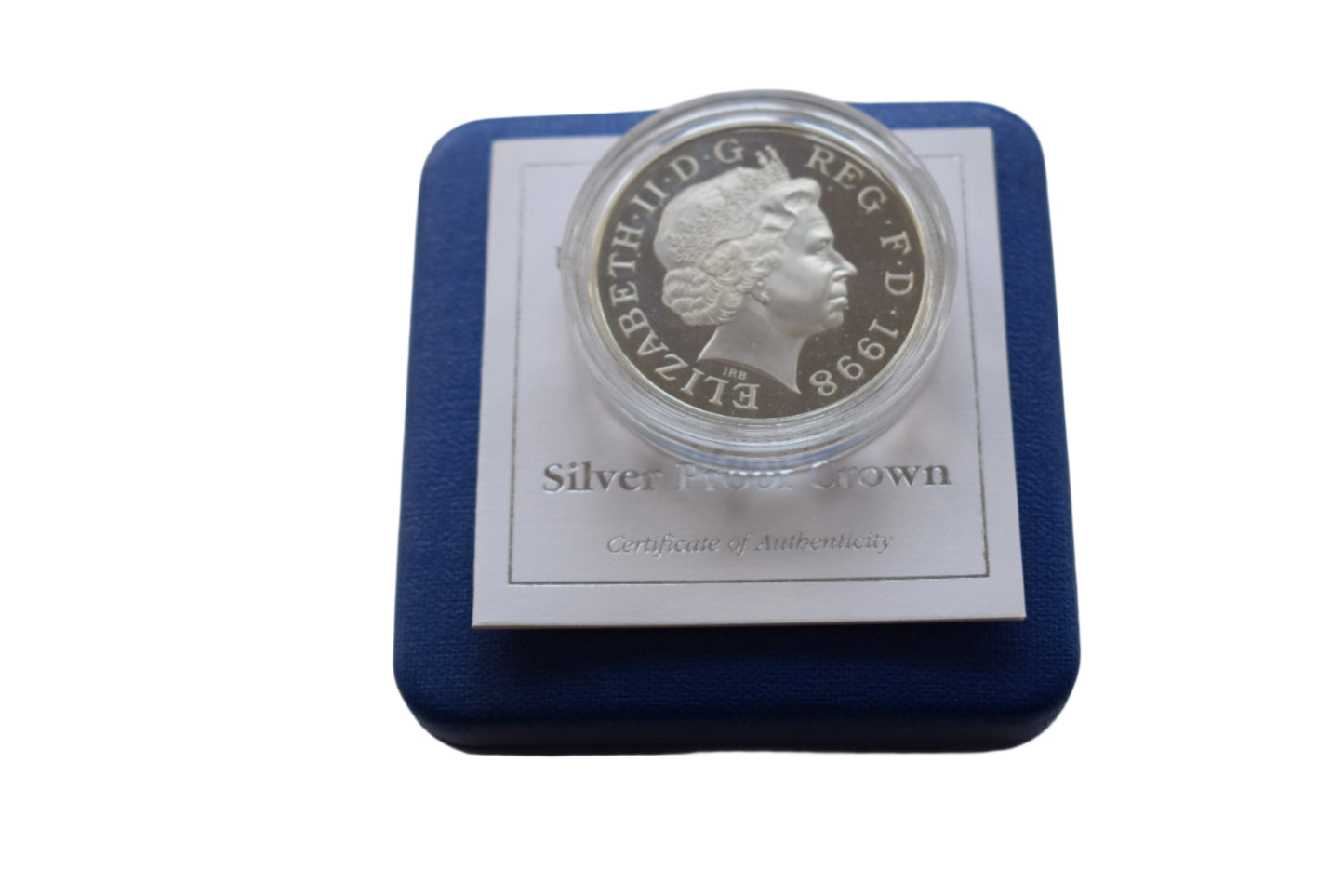 1998 Royal Mint King Charles 50th Birthday Silver Proof Crown