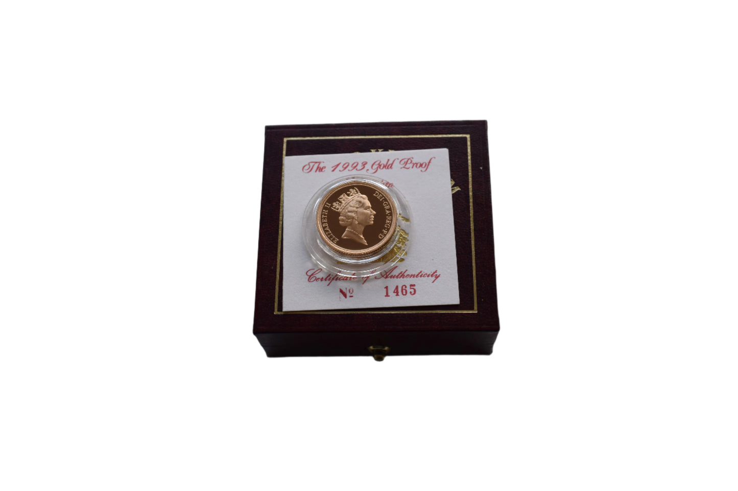 1993 Royal Mint George and the Dragon Gold Proof Sovereign