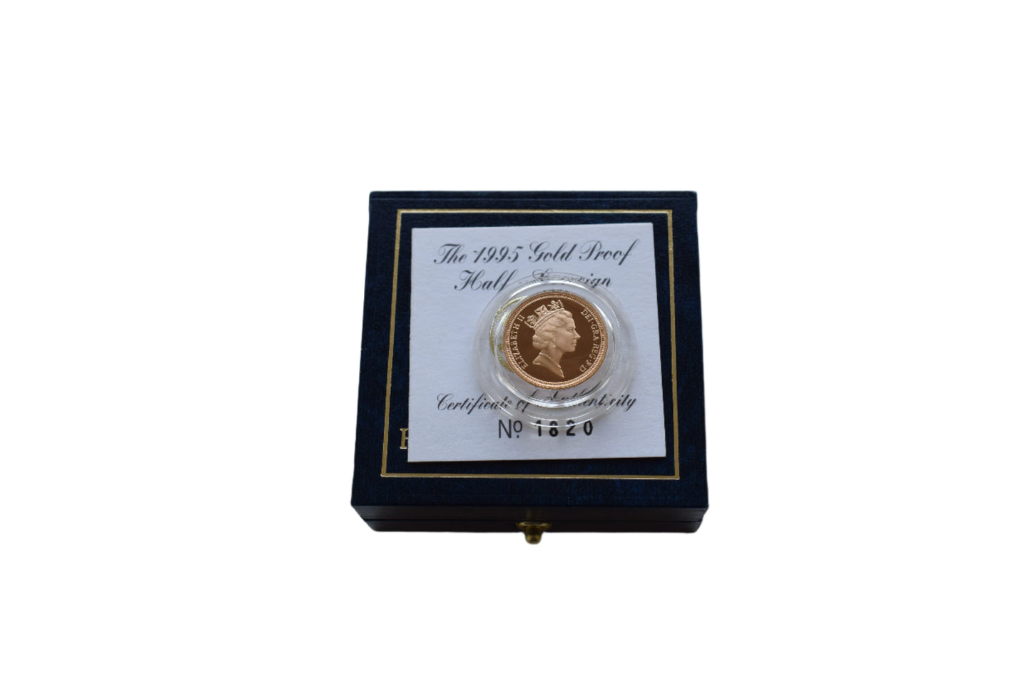 1995 Royal Mint George and the Dragon Gold Proof Half Sovereign