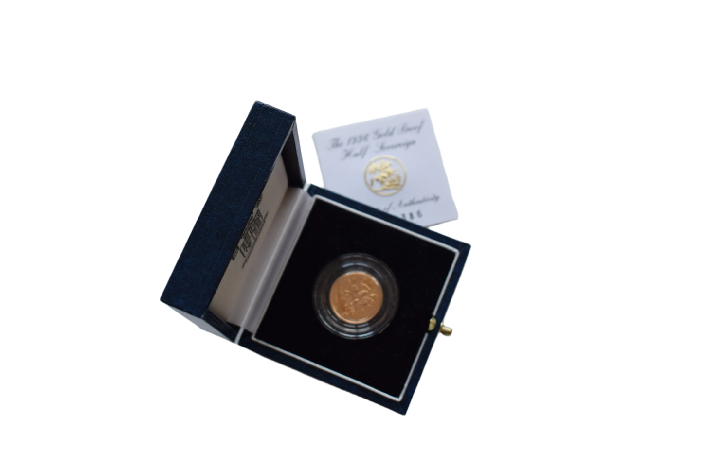 1996 George and the Dragon Gold Proof Half Sovereign