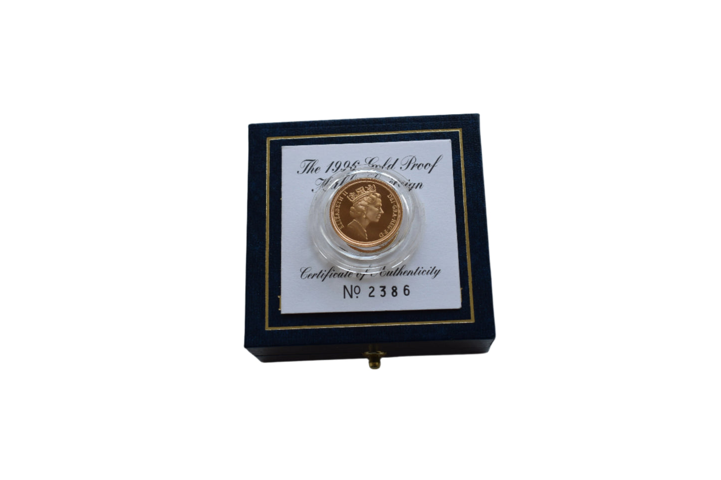 1996 George and the Dragon Gold Proof Half Sovereign