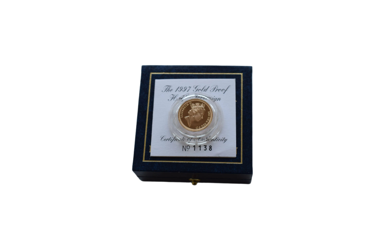 1997 George and the Dragon Gold Proof Half Sovereign