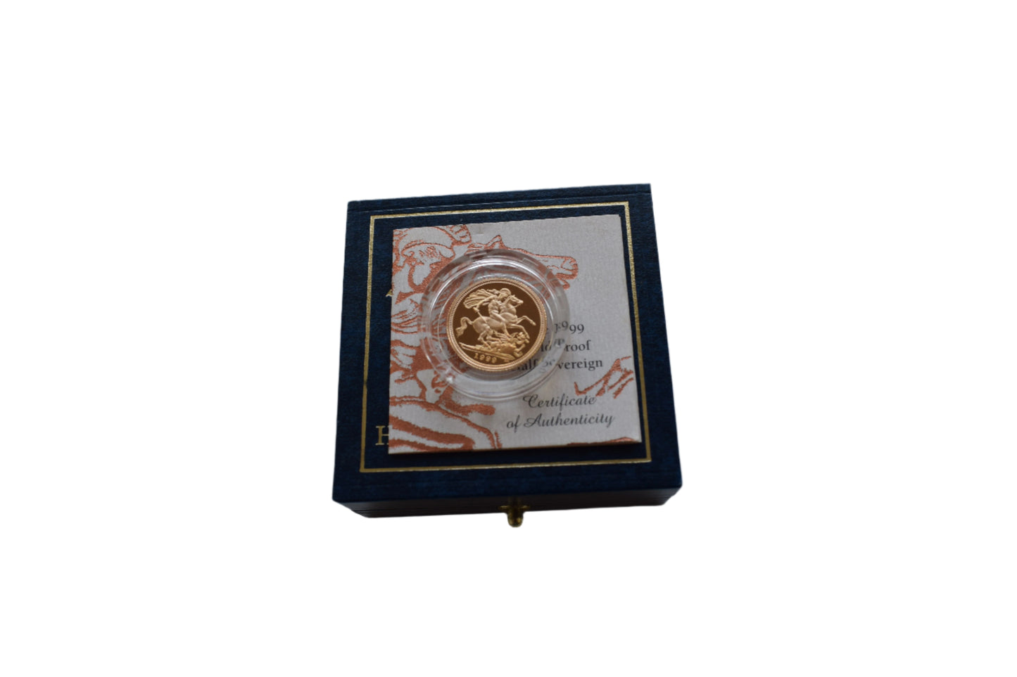 1999 RM George and Dragon Gold Proof Half Sovereign