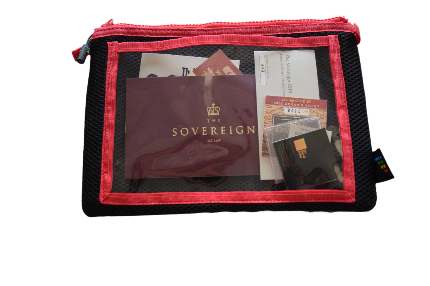 Medium Eco Friendly Gold / Silver Coins Storage Pouch