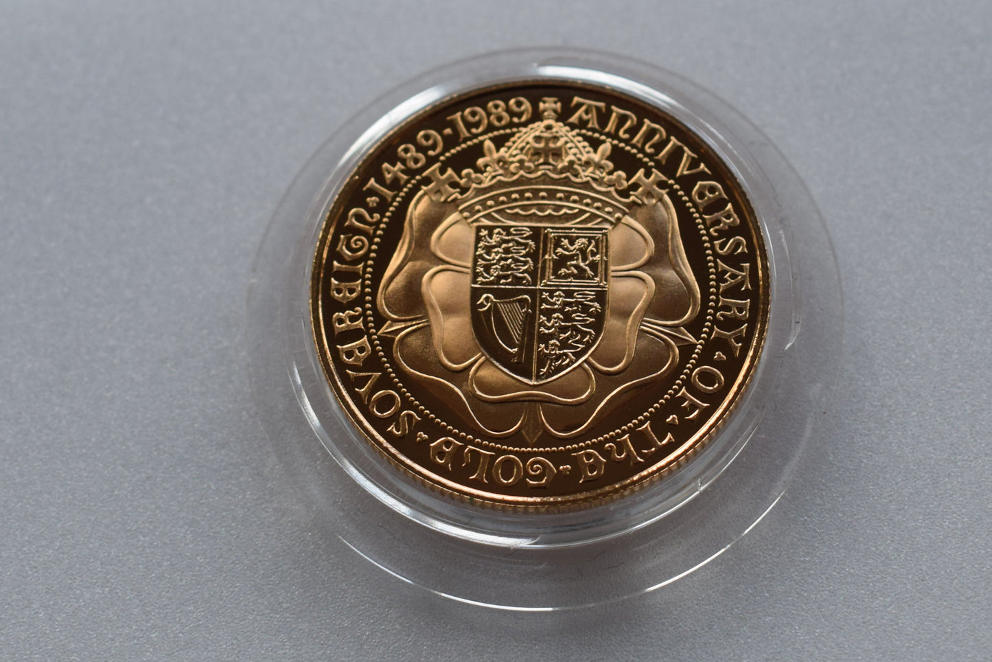 1989 Royal Mint 500th Anniversary Gold Proof 3 Coin Sovereign Set
