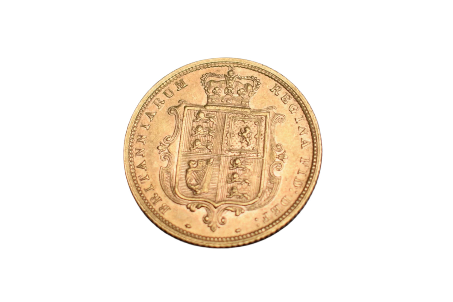 1883 Young Head Shield Back Gold Half Sovereign
