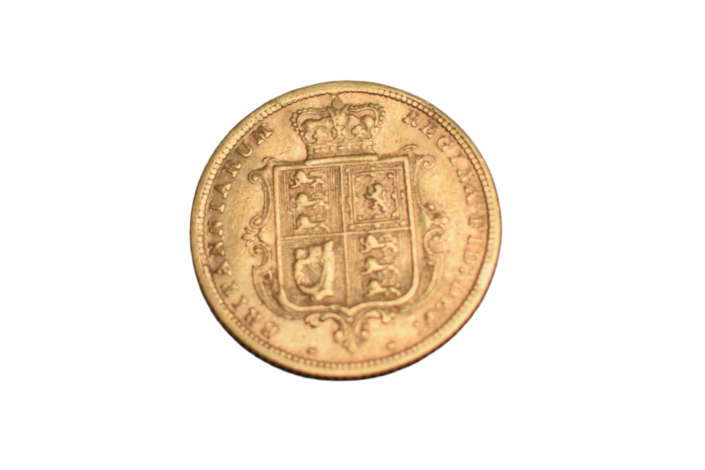 1885 Young Head Shield Back Gold Half Sovereign
