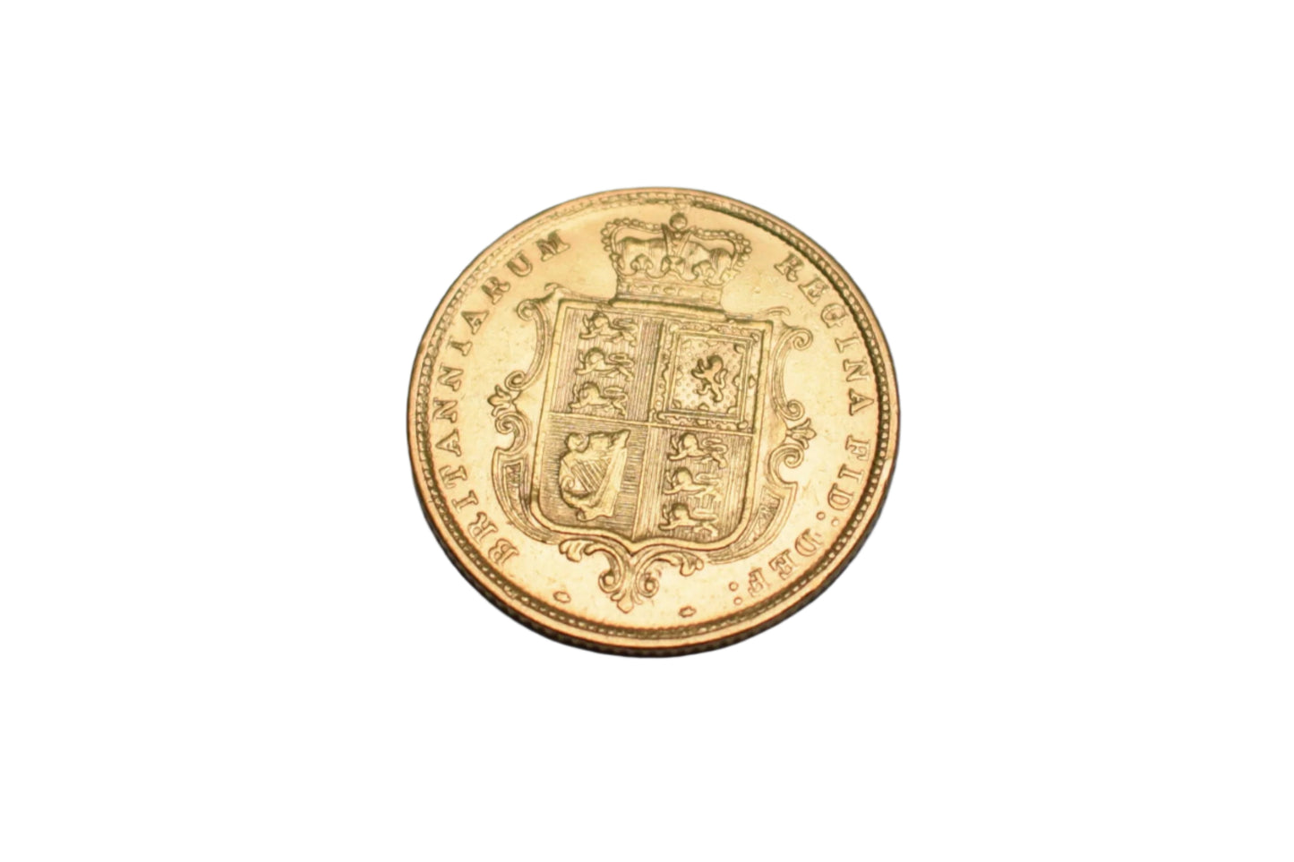 1880 Young Head Shield Back Gold Half Sovereign