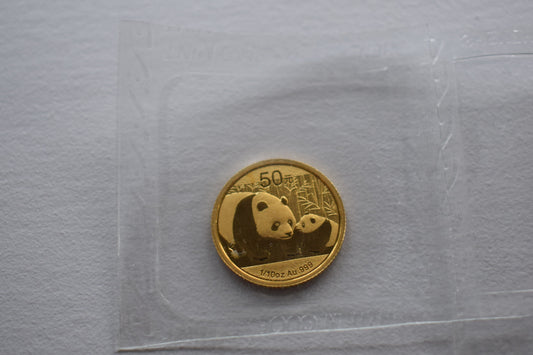 2011 Chinese Mint One Tenth Ounce Gold Panda Coin