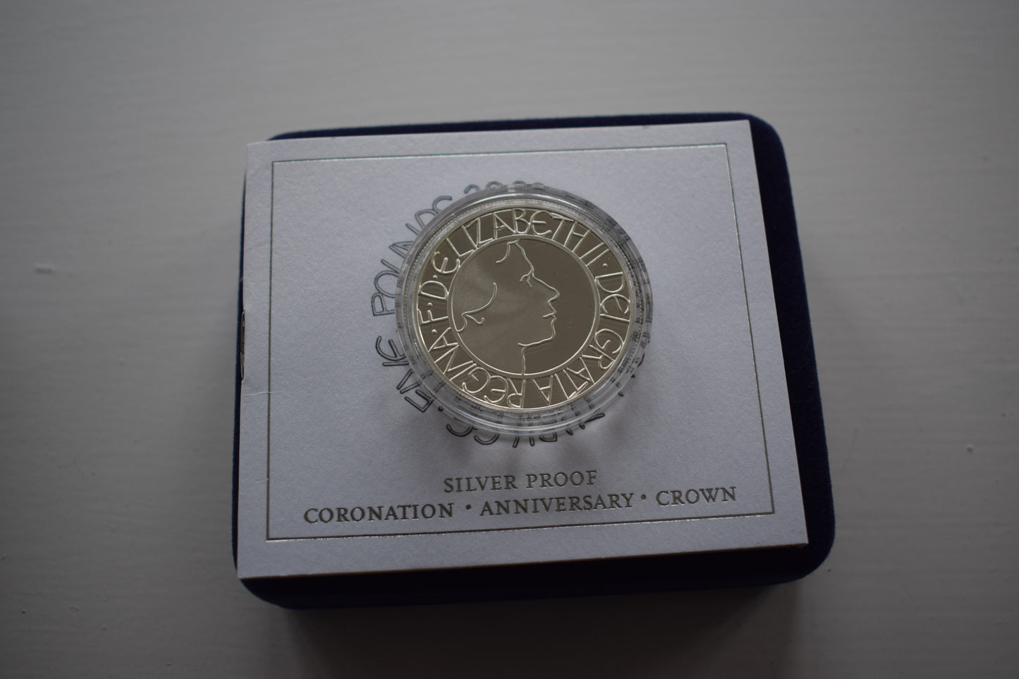 2003 Royal Mint Coronation Jubilee £5 Silver Proof Coin BOX, Outer & COA