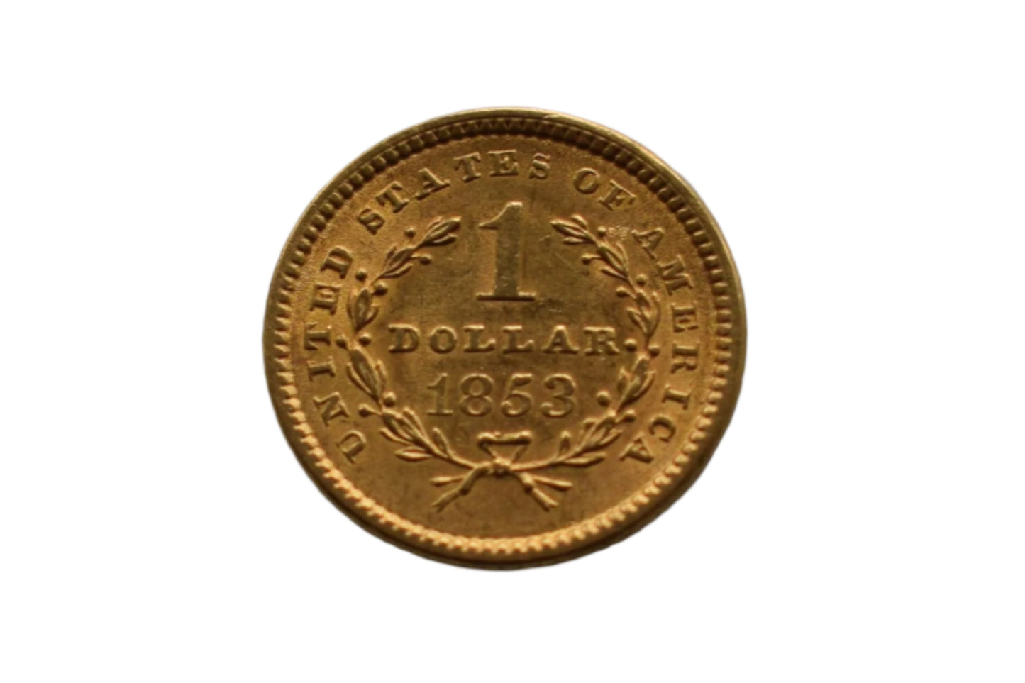 1853 USA One Dollar Gold Coin