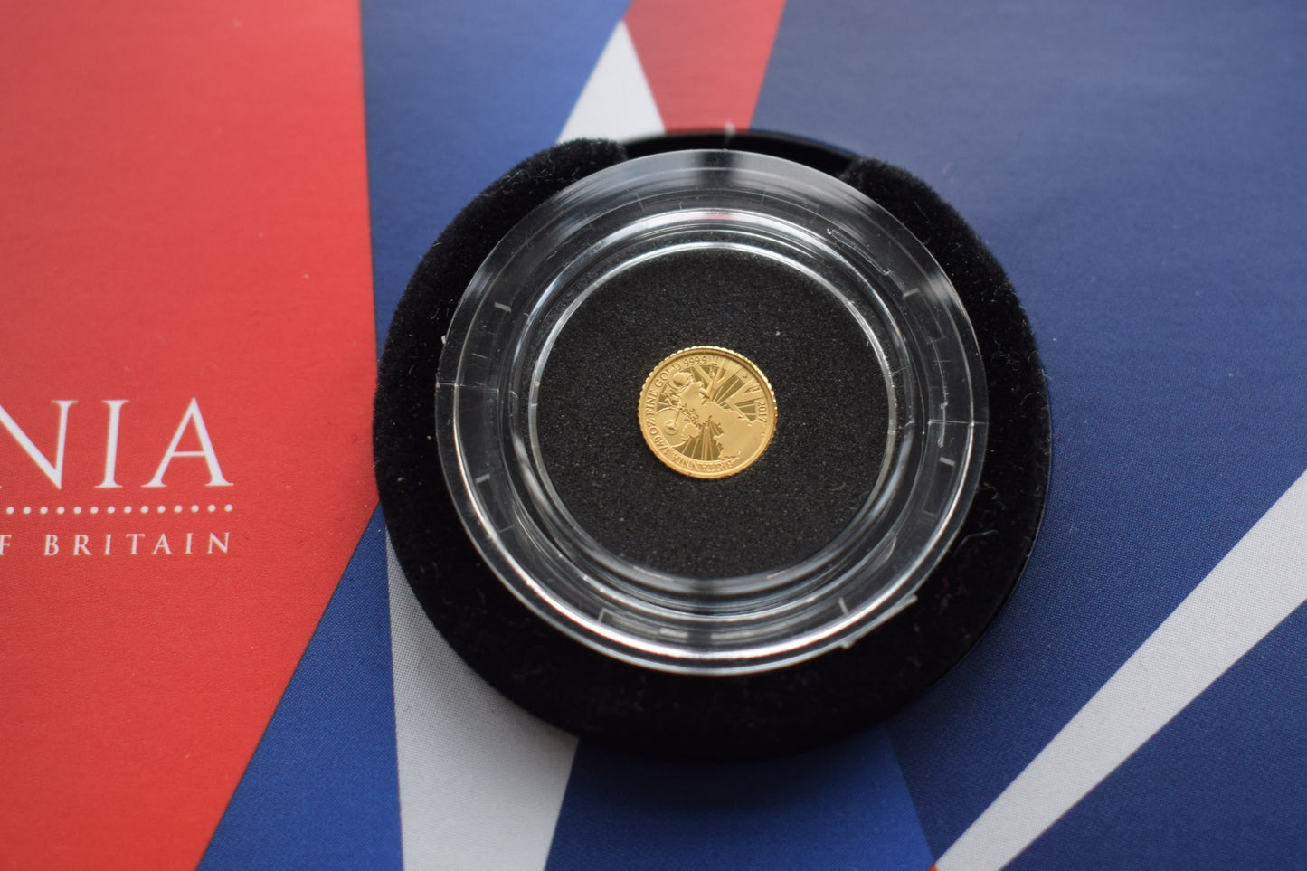 2017 Royal Mint Britannia 1/40 oz proof Gold Coin AGW 0.78g COA