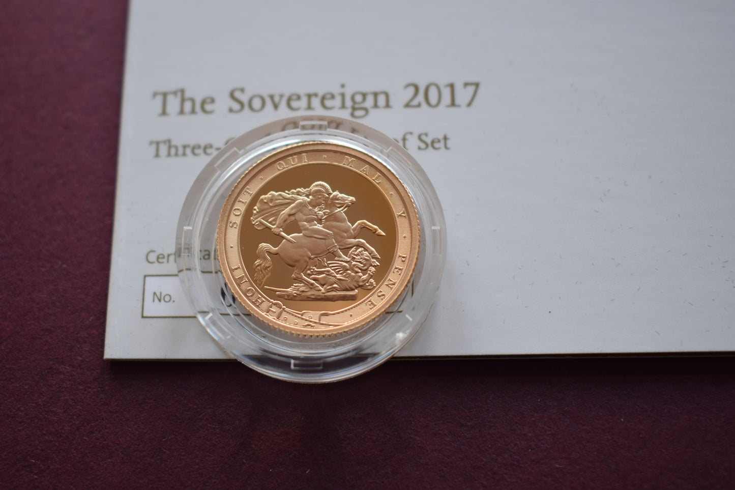 2017 RM QE II 200th Anniversary Sovereign 12.81 g Proof Gold 3 Coin Set Box COA