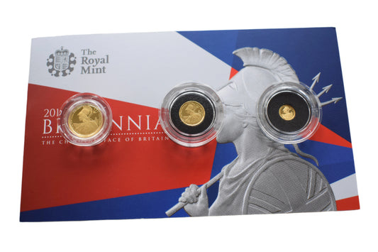 2015 Royal Mint Britannia AGW 5.44g Gold Proof 3 Coin Set Box COA