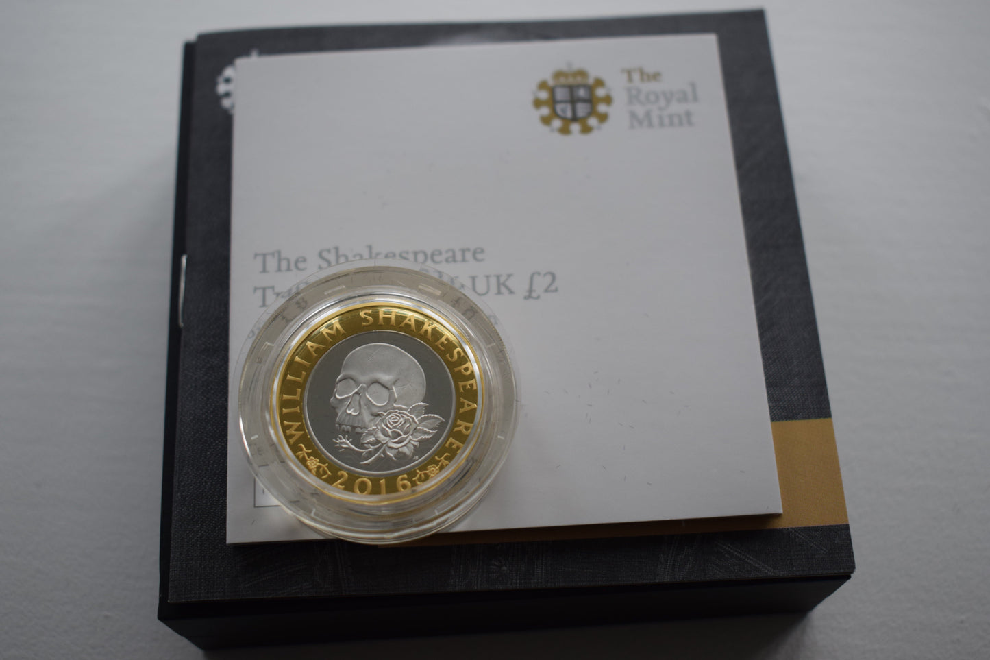 2016 Royal Mint Shakespeare Tragedies Piedfort Proof Silver £2 Coin Box COA