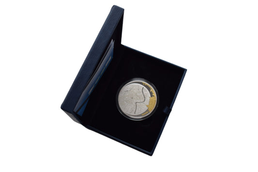 2012 Fiji Krakow Guilded $5 (62.20 g) Silver Proof Coin Box COA