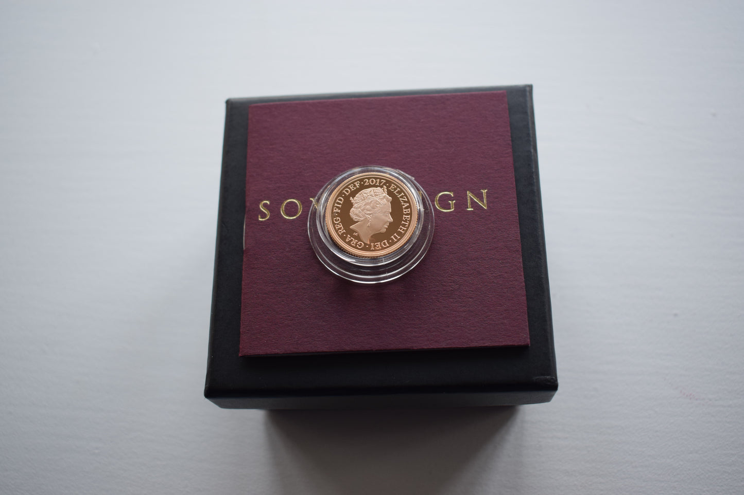 2017 RM QE II 200th Anniversary Piedfort Sovereign 14.64 g Gold Proof Coin Box COA