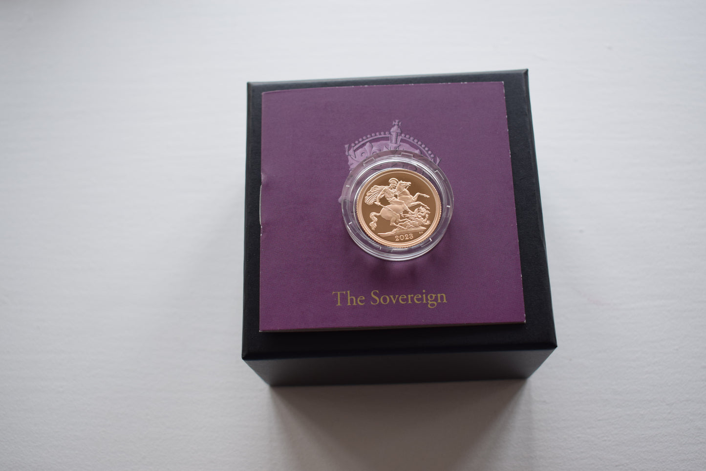 2023 RM Coronation Sovereign (AGW 7.32 grams) Proof Gold Coin BOX COA