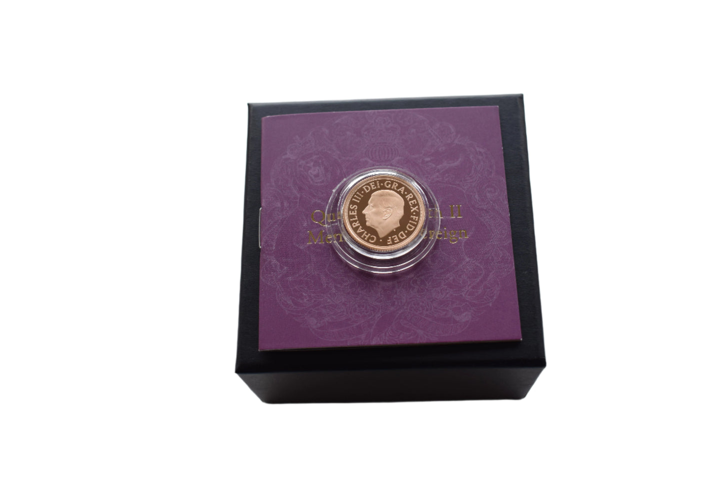 2022 RM QE II Memorial Gold Proof Sovereign Box COA