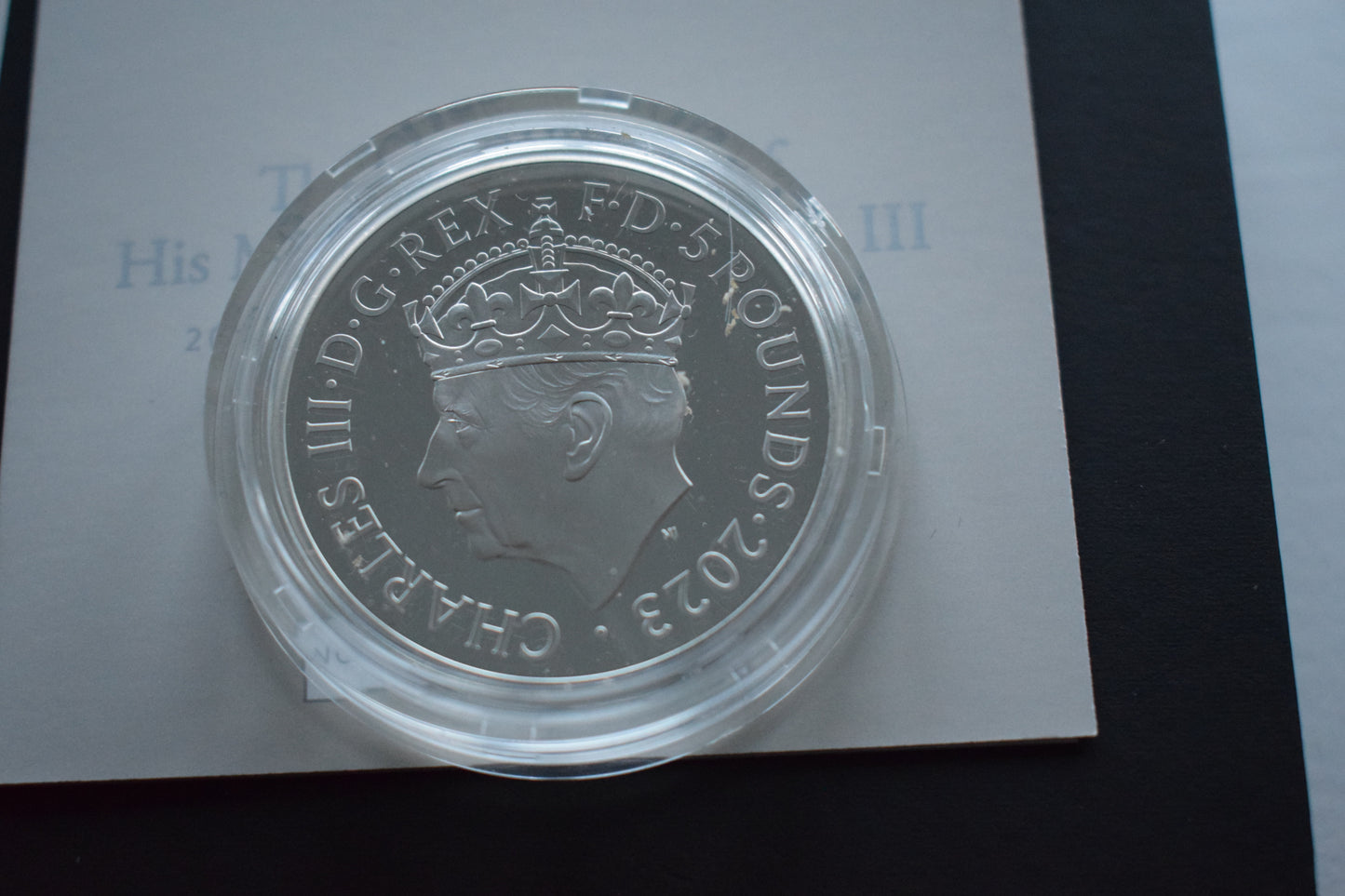 2023 Royal Mint King Charles III Coronation £5 Silver Proof Coin