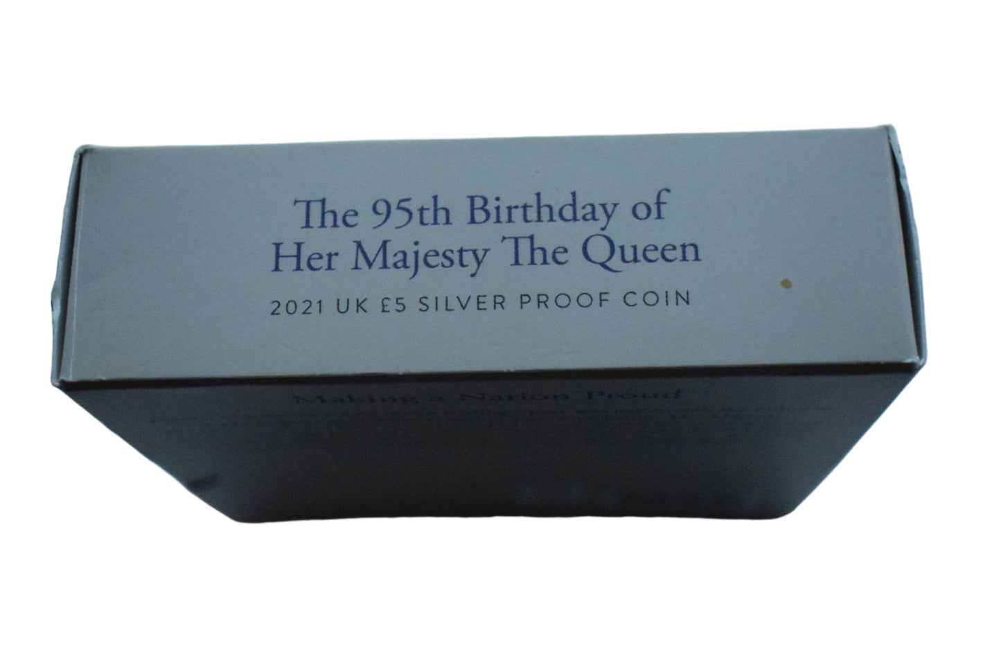 2021 Royal Mint QE II 95th Birthday £5 Silver Proof Coin Box COA