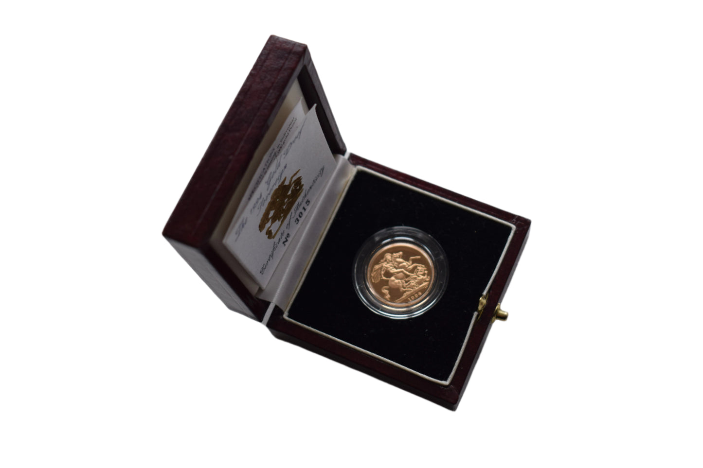 1994 RM George and Dragon (AGW 7.32 grams) Sovereign Proof Gold Coin Box COA